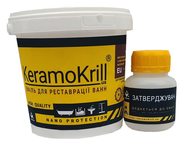 Эмаль акриловая для реставрации ванны KeramoKrill Nano Protection ...