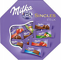 Шоколадные конфеты Milka Singles mix 138 г
