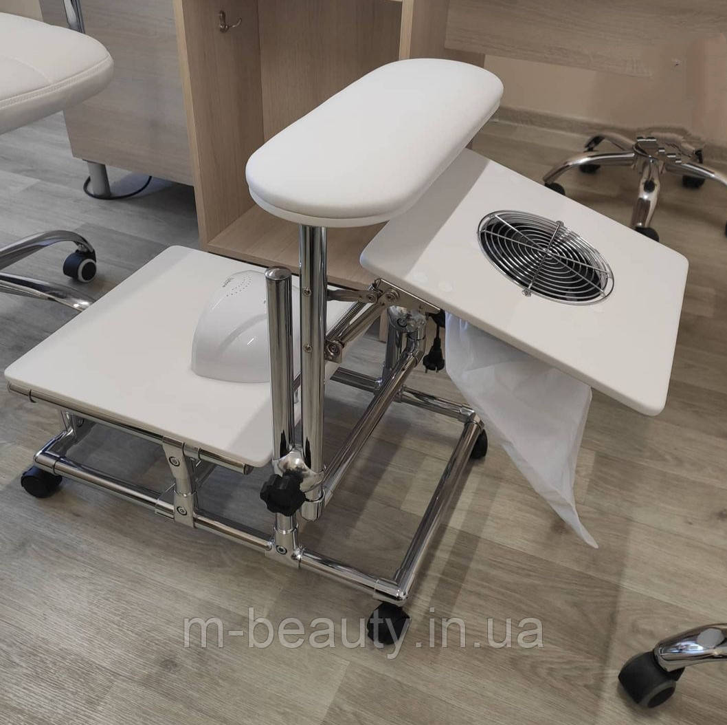 Витяжка для педикюру мобільна педикюрна підставка-підніжка з місцем для педикюрної ванни Тера_Максі U, фото 1