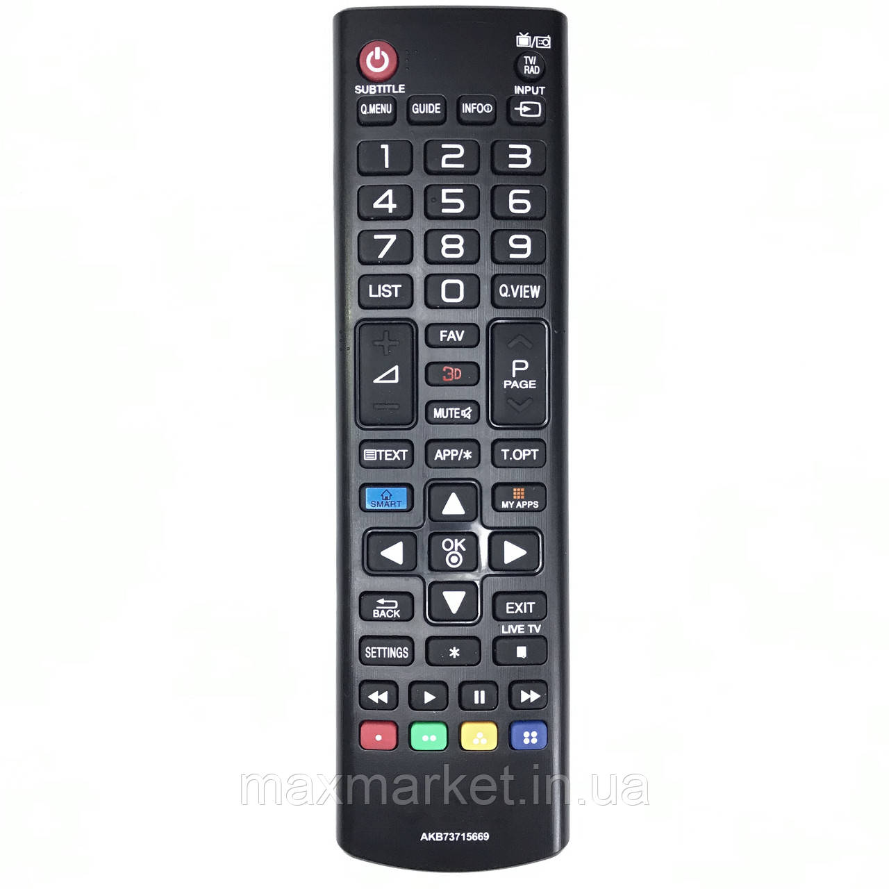 Пульт ДК LG AKB 73715669 [LED, LCD TV] SMART+3D
