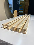 Довгі меблеві дерев'яні  ручки планки ( Фігурні з двох сторін ) ГОРІХ, фото 8