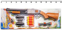 Ружье игрушка 925, пули на присосках, бинокль, ремень, оптический прицел