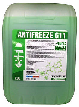 Антифриз SFI G11 -40C 20 л (22 кг) Зелений