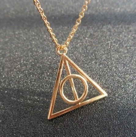 Підвіска Кулон Знак Дари Смерті з фільму Гаррі Поттер (позолота), фото 1