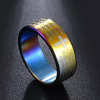 Сталеве кільце з написом 594 Чоловіче та Жіноче діаметр 18 мм 19 мм 20 мм 21 мм 22 мм Сегментне