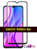 Защитное стекло для телефона Xiaomi Redmi 9a \ Защитное стекло Редми 9а (полная поклейка на весь экран)