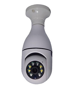 Камера відео спостереження лампочка CAM L1 E27 WIFI IP 360/90 поворотна YCC365 App