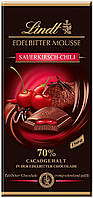 Шоколад Lindt Edelbitter Mousse Sauerkirsch Chili 70% 150г Німеччина