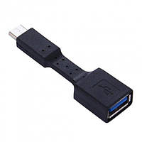 Kабель адаптер OTG Alitek USB Type-C 3.1 Male - USB 3.0 Female Black