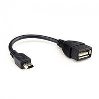 Кабель перехідник OTG Alitek Mini USB Male — USB Female