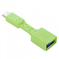 Kабель OTG адаптер Alitek USB Type-C 3.1 Male - USB 3.0 Female Green