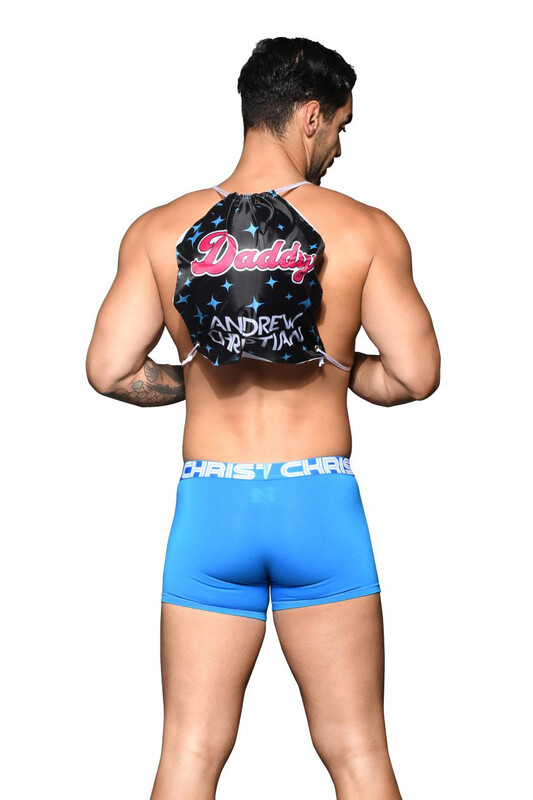 Рюкзак від Andrew Christian чорний з рожевим написом Daddy, фото 1