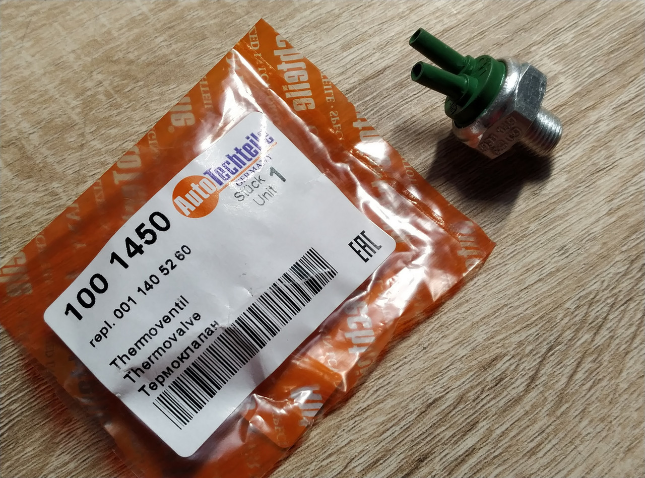 Датчик холостого ходу AUTOTECHTEILE 100 1450 (термоклапан) MERCEDES OM601-602 (30°), фото 1