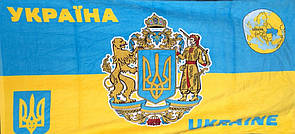 Стильне пляжний рушник 140х70 "Україна", пляжний рушник патріот