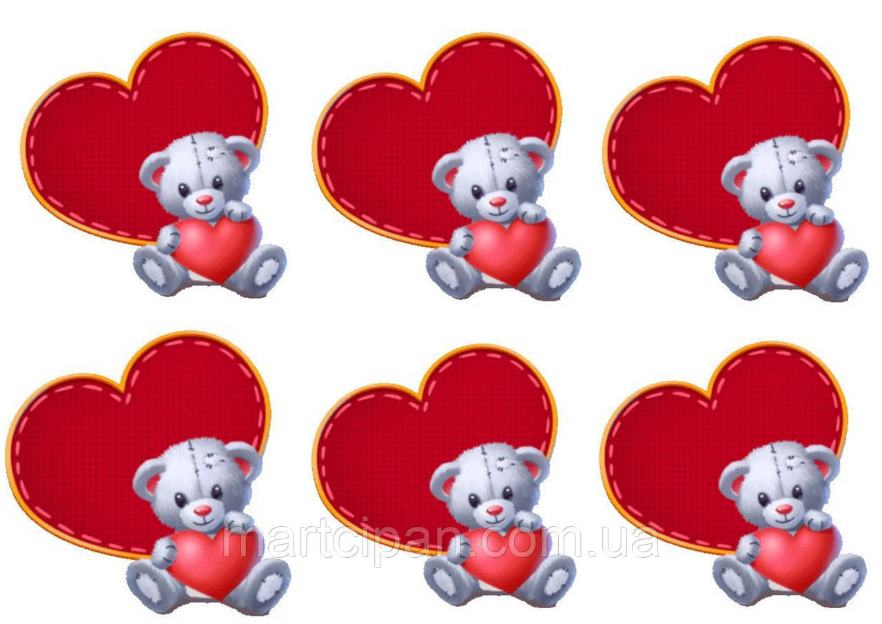 Валентинка 15 Вафельная картинка, фото 1