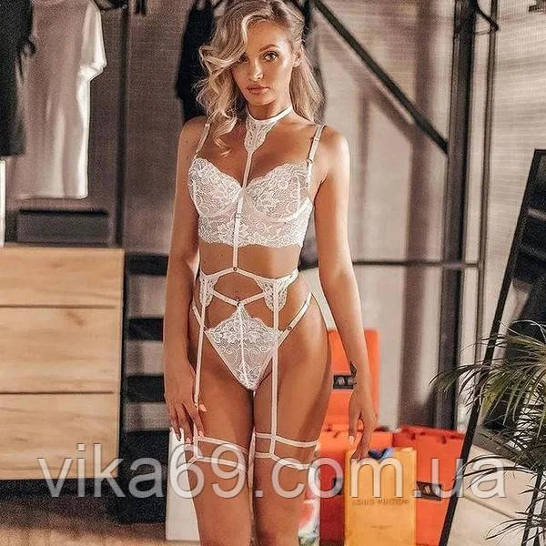 Жіночий комплект білизни з еластичними брителями., фото 1