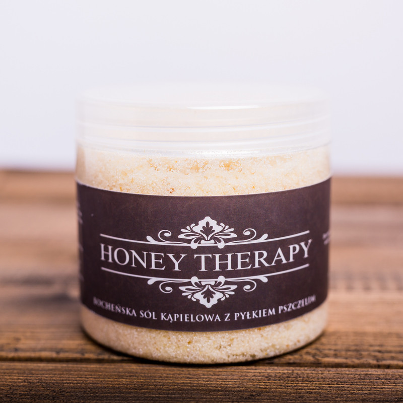 Сіль для ванни з бджолиного пилку 750 г (Ванільній)