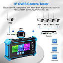 Moнітор тестер відеоспостереження IPC-5200C Plus 8MP IP CVI TVI AHD POE 12 в, Wi-Fi для настроювання відеокамер, фото 3