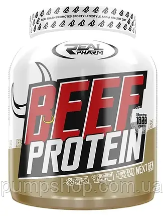 Гідролізат яловичого протеїну Real Pharm Beef Protein 1800 г (60 порц.), фото 1