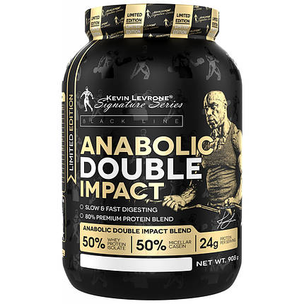 Багатокомпонентний протеїн Kevin Levrone Anabolic Double Impact 908 г, фото 1