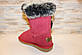 Уггі жіночі червоні натуральна замша С204, фото 3