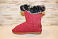 Уггі жіночі червоні натуральна замша С204, фото 2