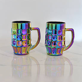 Кухлі 2 шт для пива Pasabahce Pub 500 мл райдуга 55289