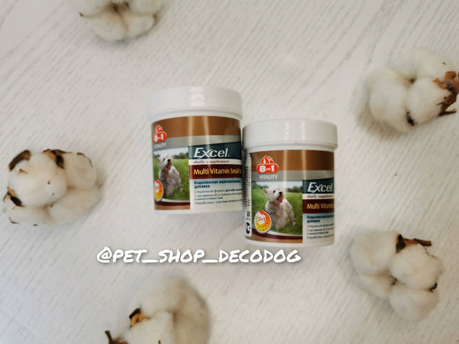 Купить Мультивитаминный комплекс 8in1 Excel Multi Vitamin Small Breed ...