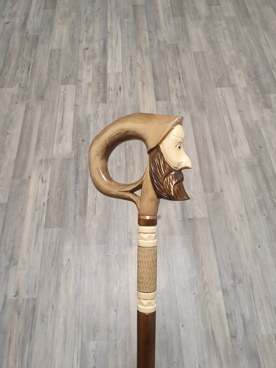 Палиця вікінгів, ручної роботи, різальна, дерев'яна, для ходьби