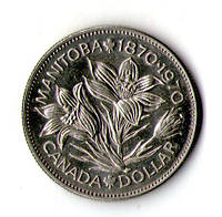 Канада 1 долар, 1970 100 років від дня приєднання Манітоби No700