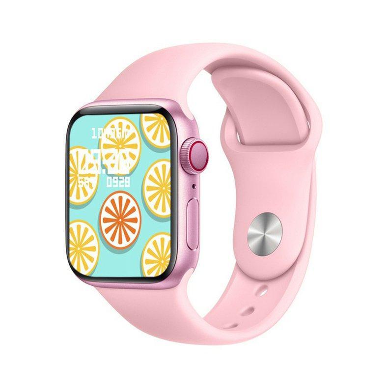 Смарт годинник X8 Max Pink Smart Watch 6 series Фітнес браслет Розумні годинник