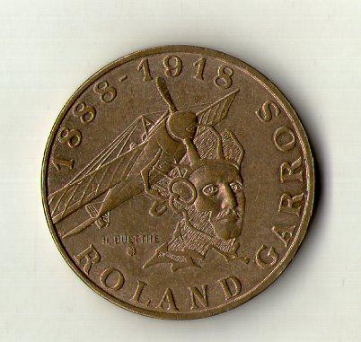 Франція 10 франків, 1988 100 років з дня народження Ролана Гарроса №510