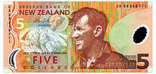 Нова Зеландія 5 доларів 1999 р. UNC Полімер №279
