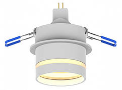 Акцентний світильник Luxel GU10 IP20 БІЛИЙ (DLD-07W), Люксел світильник під лампу MR16 (до комплекту не входить)