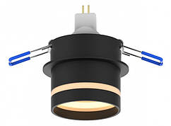 Акцентний світильник Luxel GU10 IP20 ЧОРНИЙ (DLD-07B), Люксел світильник під лампу MR16 (до комплекту не входить)