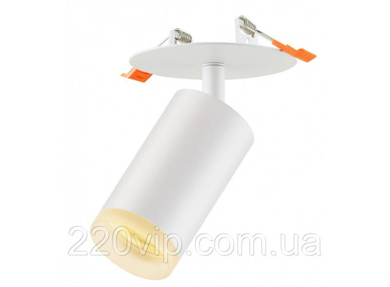 Акцентний світильник Luxel GU10 IP20 БІЛИЙ (DLD-09W), Люксел світильник під лампу MR16 (до комплекту не входить), фото 1