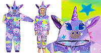 Пижама кигуруми махровая Единорожек 03.18.03