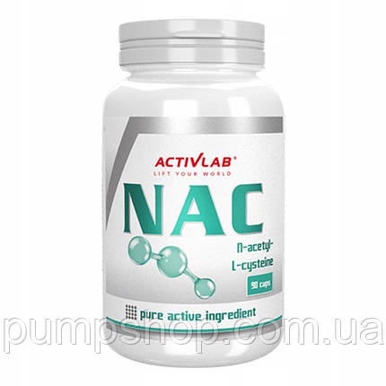 Амінокислота N-ацетил L-цистеїн Activlab NAC 500 мг 90 капс., фото 1