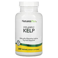 Норвежские бурые водоросли (ламинария) Nature's Plus Icelandic Kelp 300 таб.