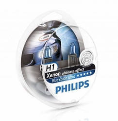 Галогенні лампи PHILIPS Blue Vision H1 12V 55W ОРИГІНАЛ