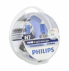 Галогенні лампи PHILIPS Crystal Vision H7 12V 55W ОРИГІНАЛ