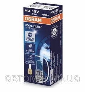 Галогенні лампи H3 OSRAM COOL BLUE 12V 55W ОРИГІНАЛ, фото 1
