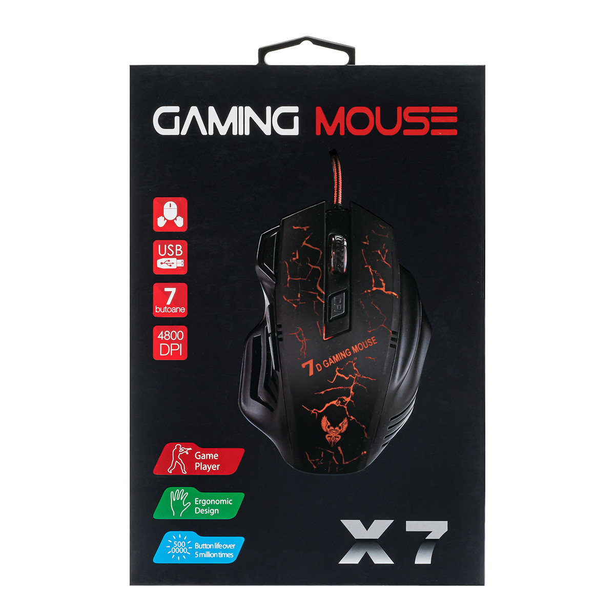 Миша X7 Gaming Black