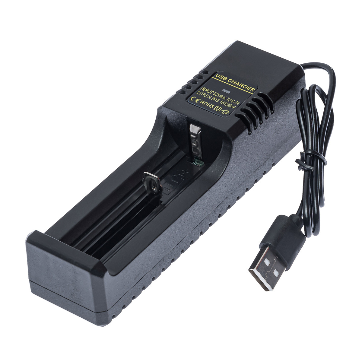Зарядний пристрій для акумуляторів 1x18650 та ін./від USB/Li-ion Charger MS-5D81X,