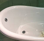 Ванна на левових лапах сифон хром 1750x805 Lady Hamilton Fancy Marble, фото 4