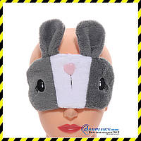 Маска для сну Silenta Кролик із гелевою вкладкою. Grey