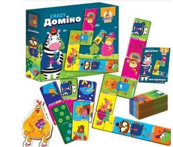 Гра настільна "CRAZY Доміно" VT8055-04/VT8055-10 G-Rich
