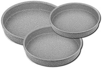 Набір форм для випікання з антипригарним покриттям 3 штуки сірий OMS 3086-Grey - MiniLavka