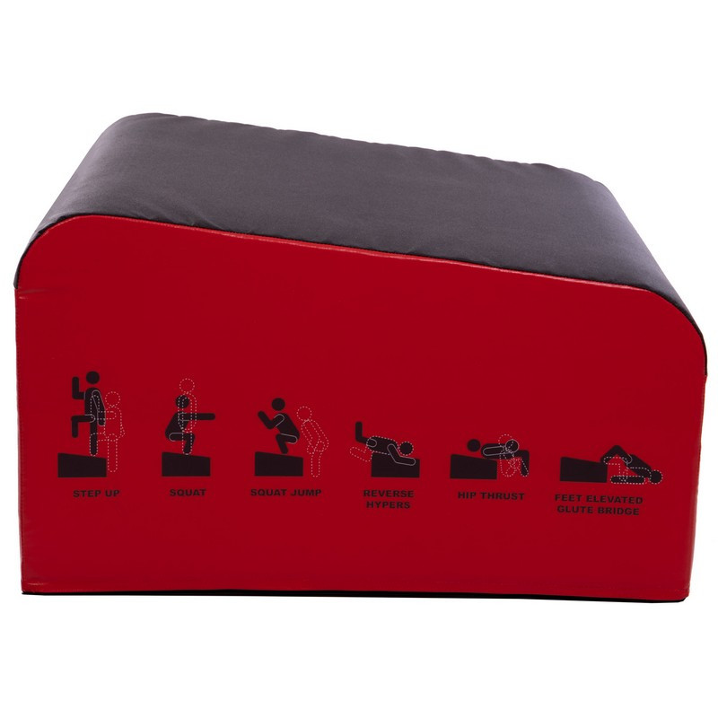 Бокс плиометрический мягкий трапеция Zelart Plyo box FI-3632 1шт 76-76-36/46 см красный-черный - фото 3 - id-p1547510489