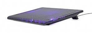 Підставка для ноутбука до 15", 2x125 mm fan, black Gembird NBS-2F15-01 - Lux-Comfort